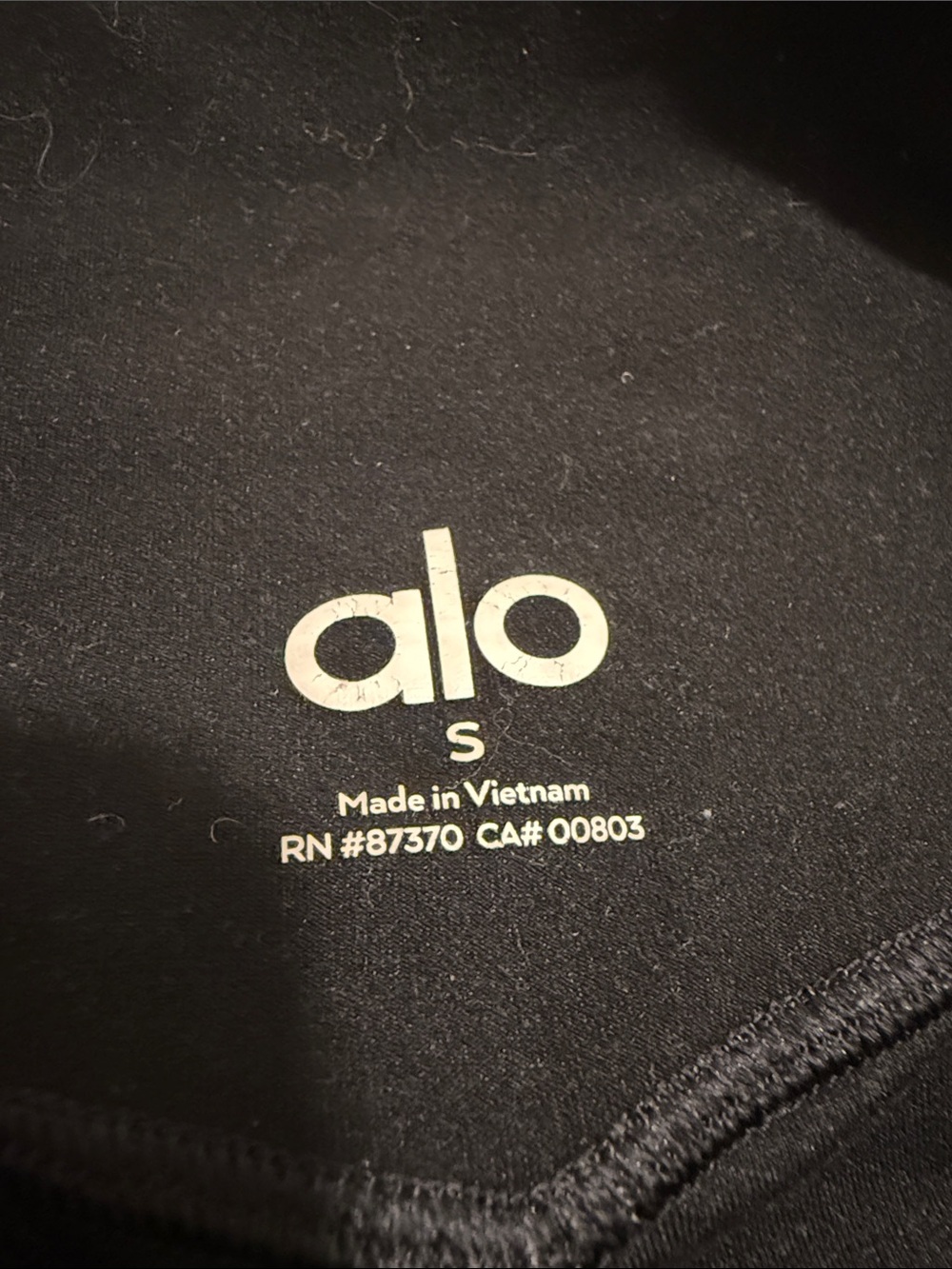 ALO Yoga Black Fleece-Lined Leggings - Picture 2 of 3